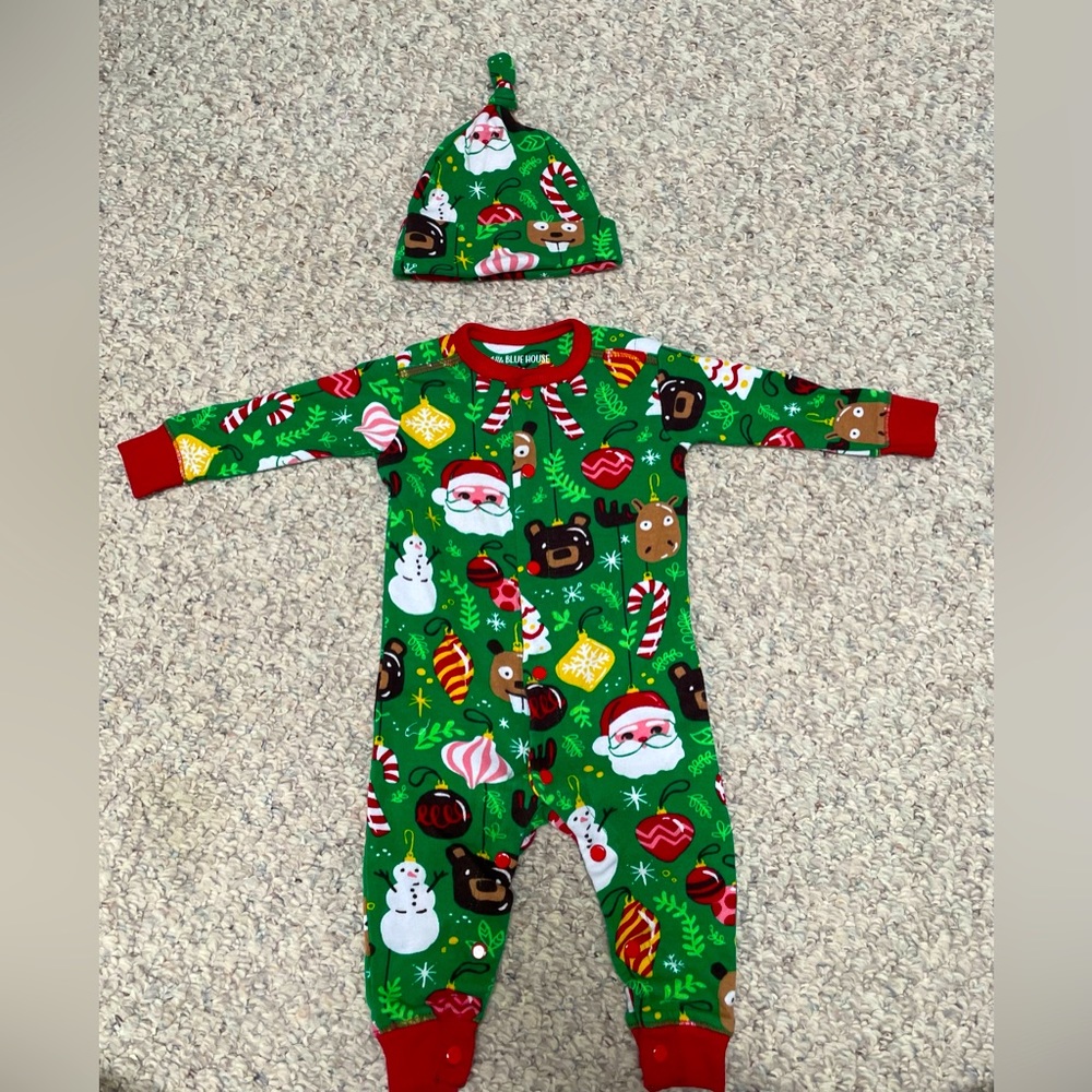 Little Bluehouse Christmas Pajamas 3-6mnth